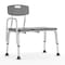 Flash Furniture 26-1/4" L, Plastic, Aluminum, Gray Bath Transfer Bench DC-HY3510L-GRY-GG - alternate 1